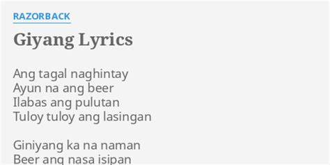 Razorback – Giyang Lyrics .